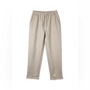 BoohooMAN Textured Lounge Pants‎ Tan Drawstring Waist Men's Size L